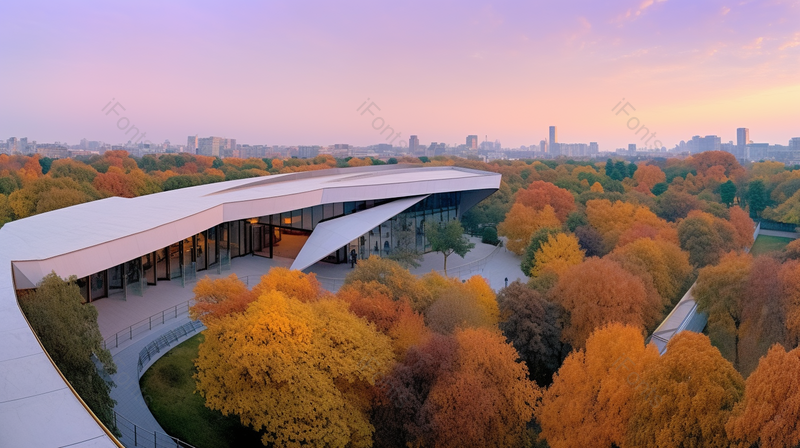 湖北武汉大学建筑在树林里的建筑科技感摄影真实,高清,摄影图,摄影图片,图片大全,摄影图免费下载